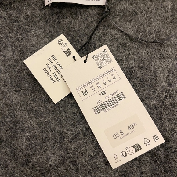 Asymmetrical Alpaca Blend Knit Sweater - Picture 6 of 6